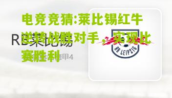 莱比锡红牛逆转战胜对手，实现比赛胜利